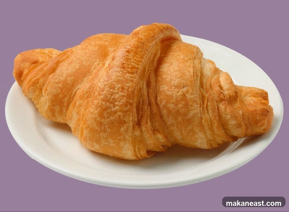 Croissant on a Plate