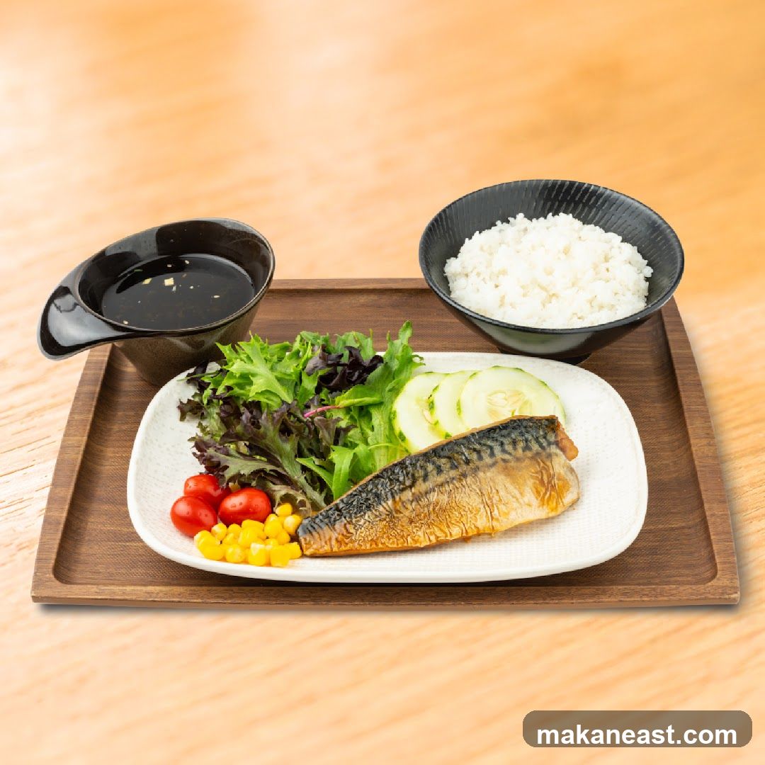 Grilled Mackerel Set
