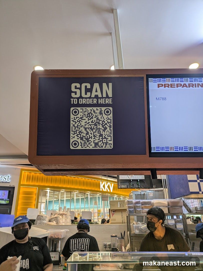 Order Here Sign and Staff