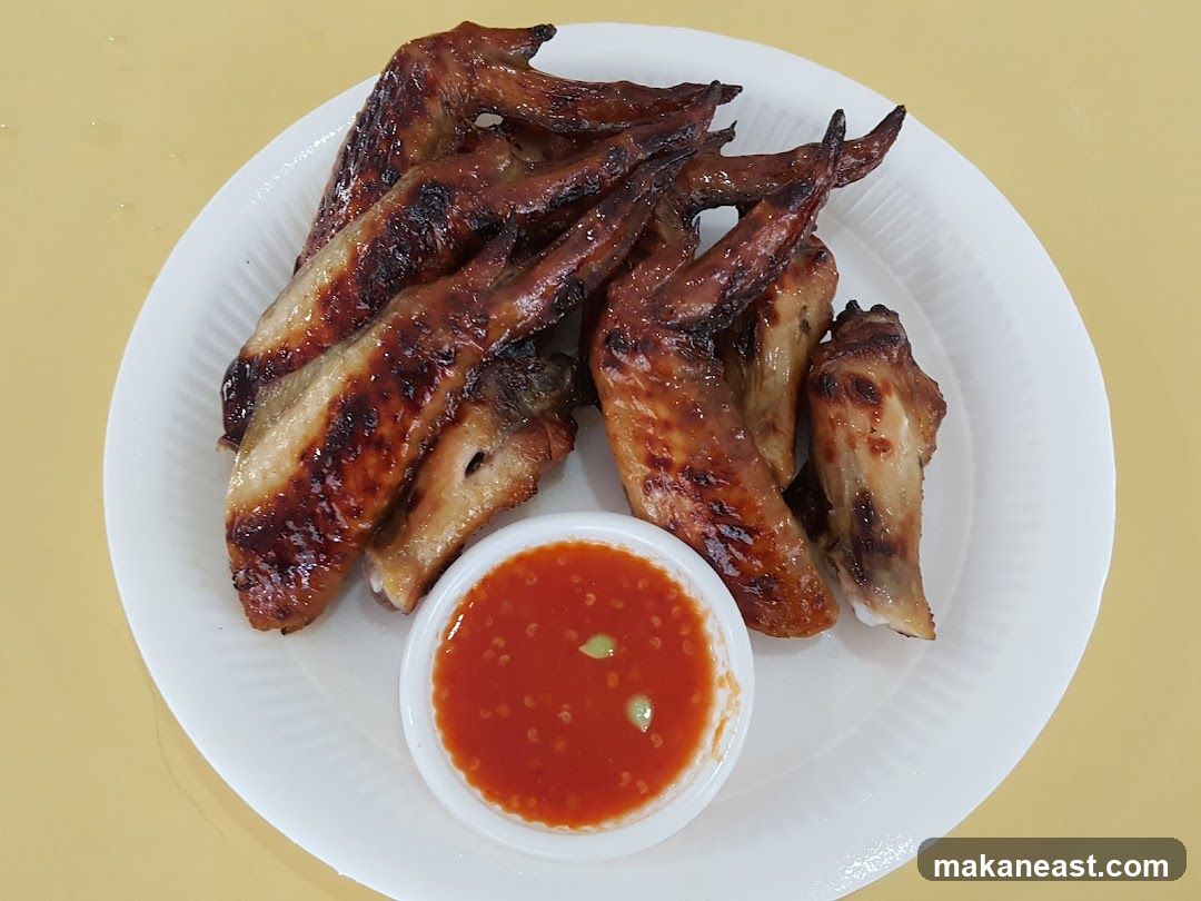 Grilled Chicken Wings with Dipping Sauce