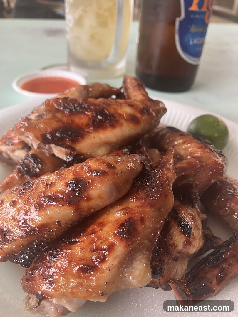 Grilled Chicken Wings with Beer