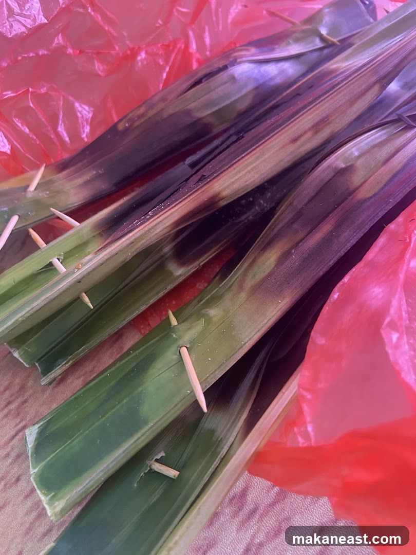 Grilled Food Wrapped in Leaves