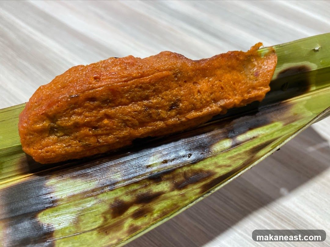 Otak-Otak on Banana Leaf