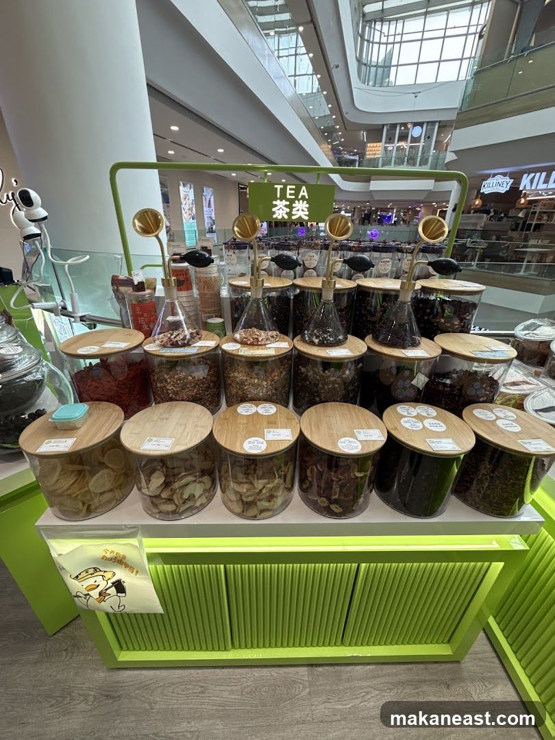 Tea and Dried Fruit Display