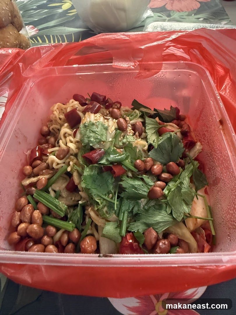 Spicy Noodles with Peanuts