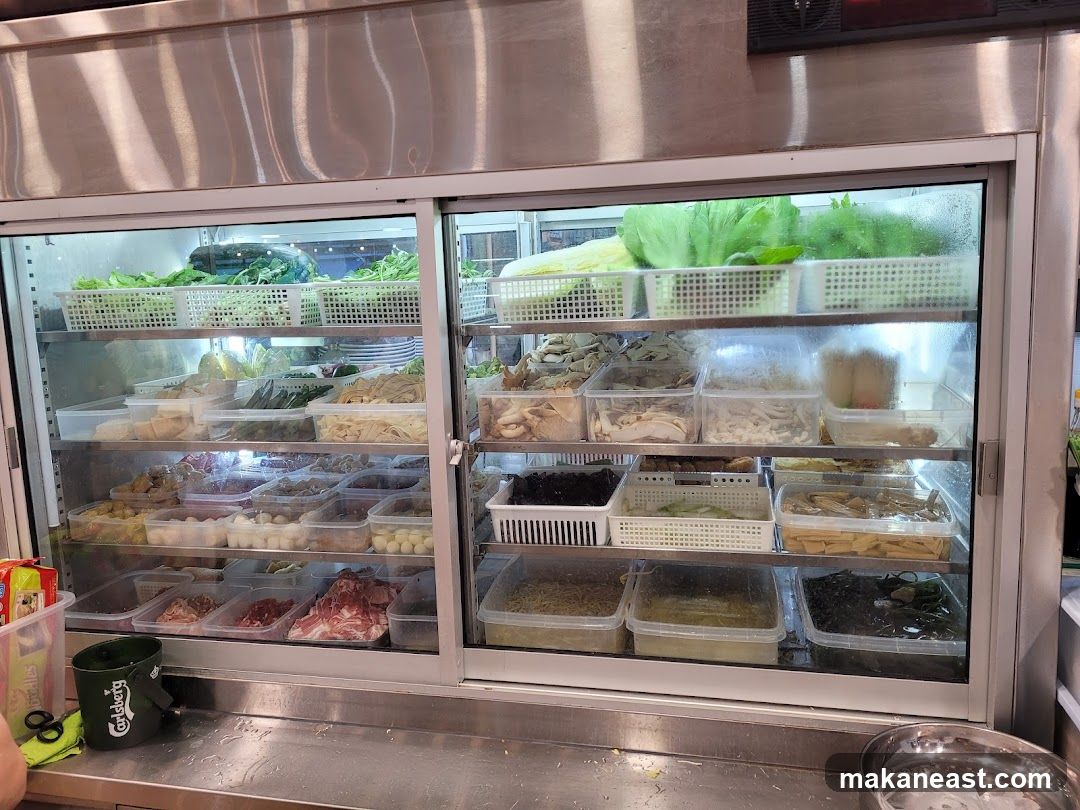 Refrigerated Display of Food Ingredients
