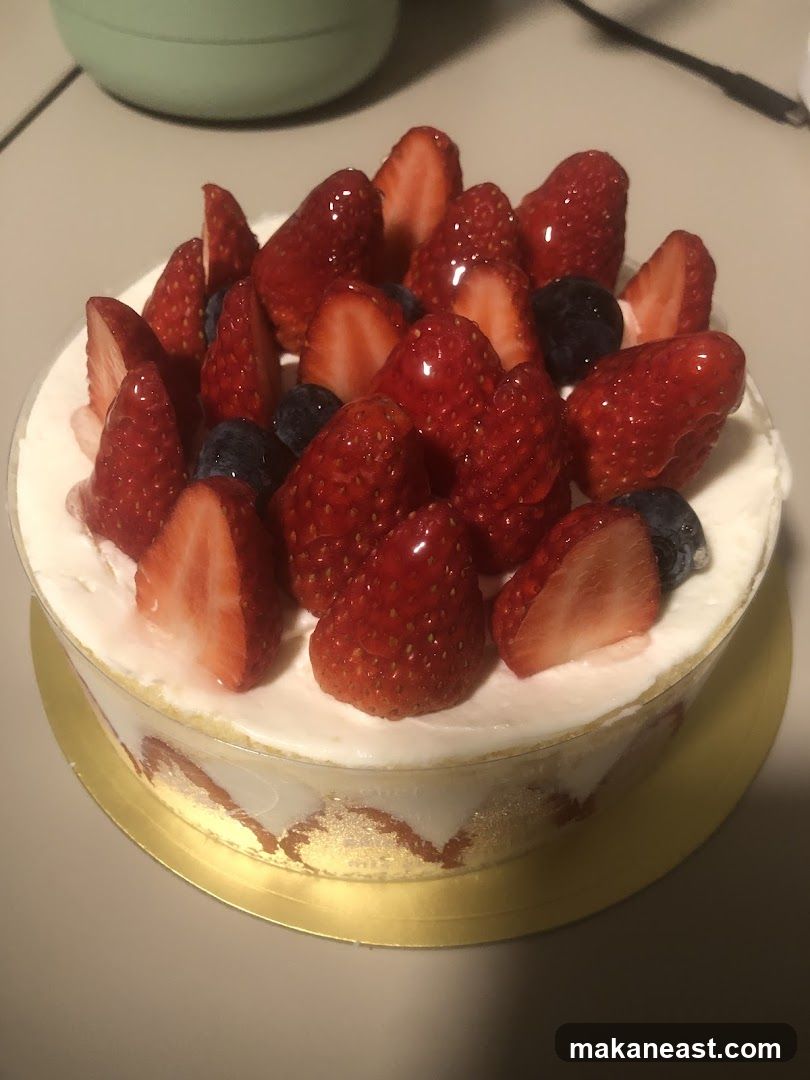 Strawberry and Blueberry Cake