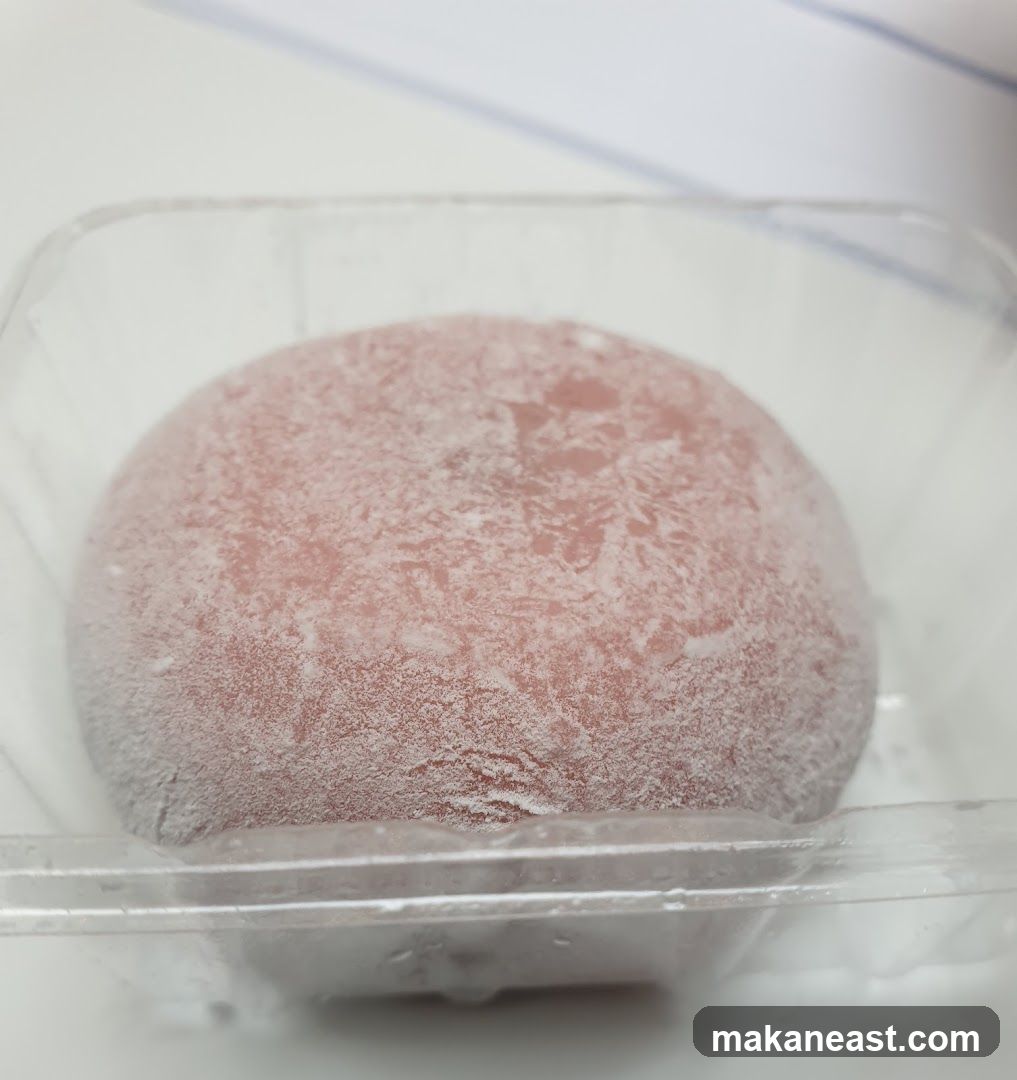 Mochi in a plastic container