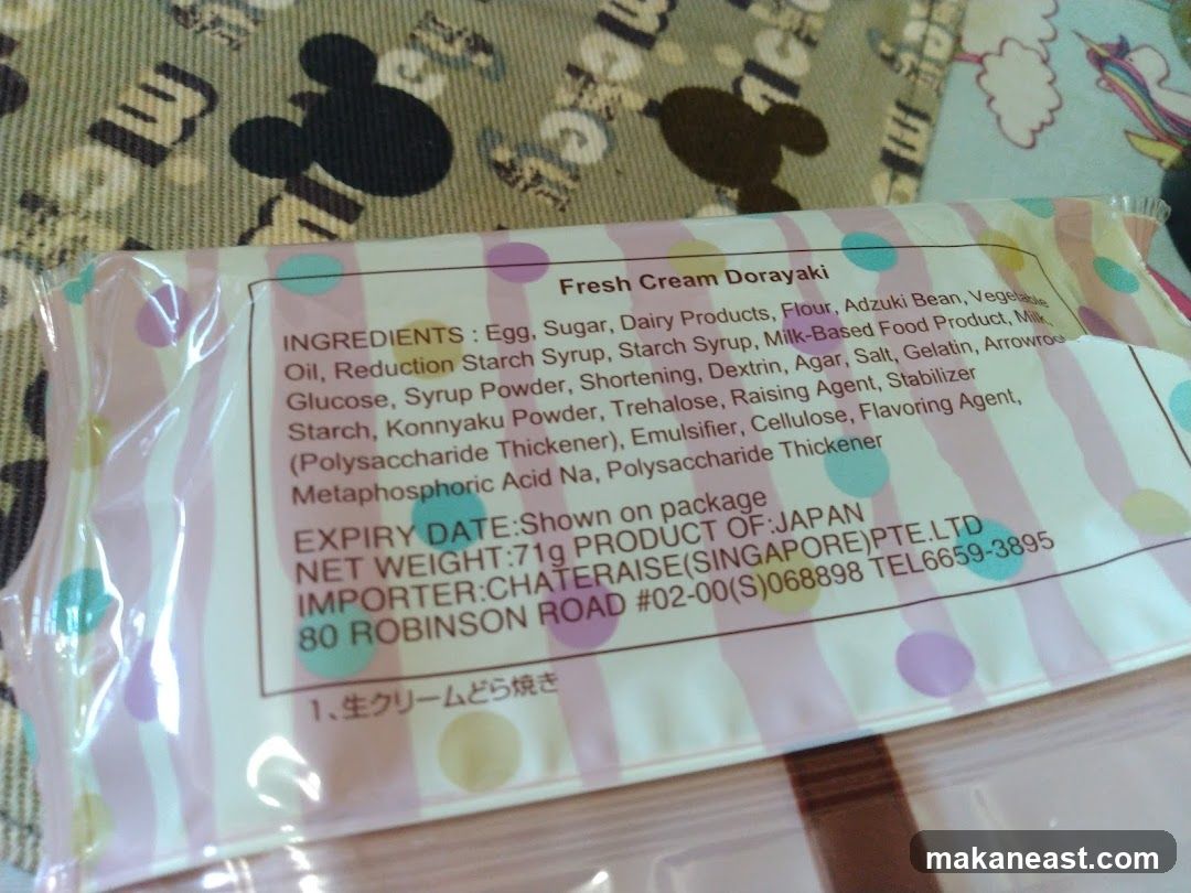 Fresh Cream Dorayaki Packaging
