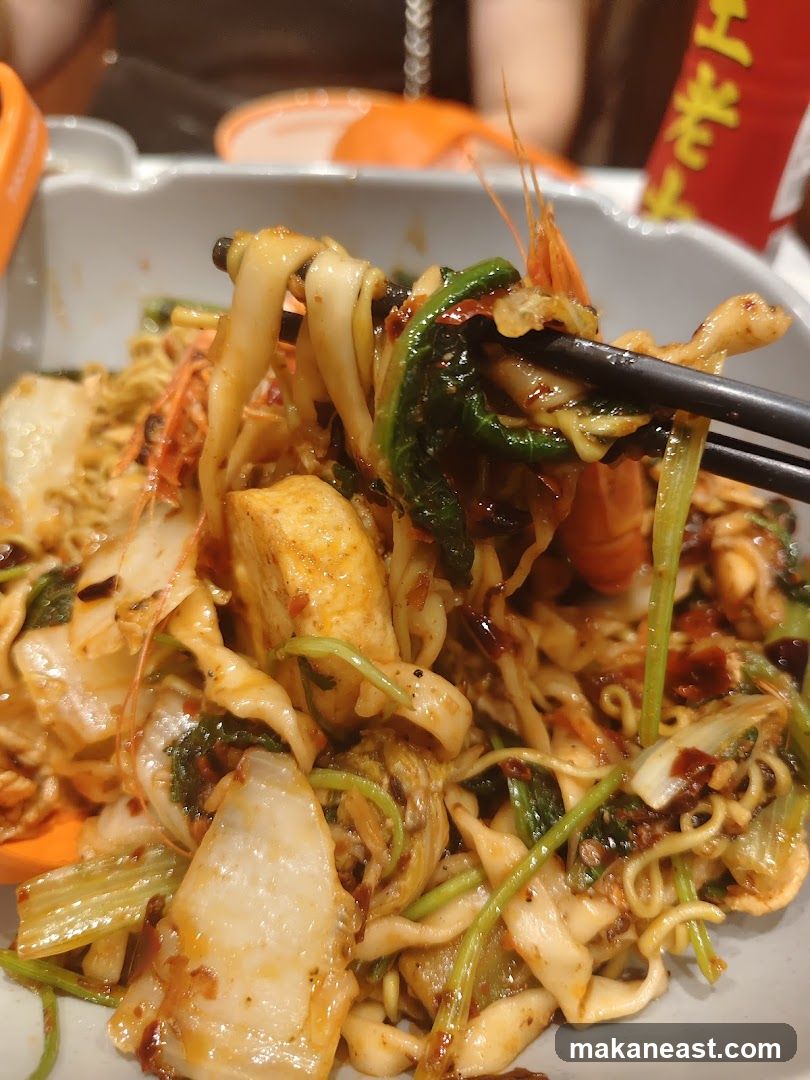 Spicy Noodle Dish with Shrimp