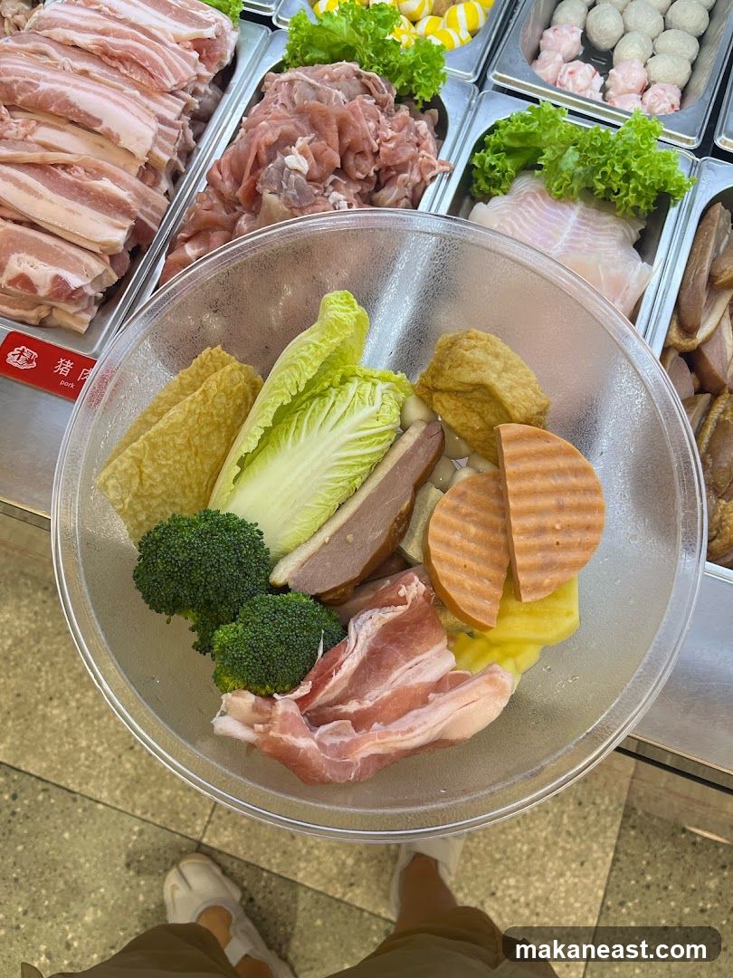Assortment of Ingredients for Hot Pot
