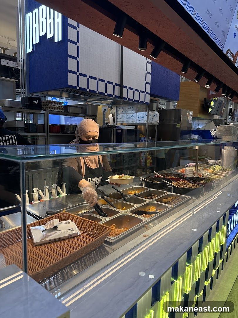 Buffet Counter with Staff