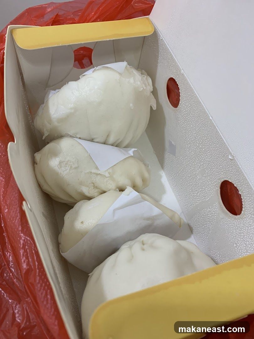 Steamed Buns in a Takeout Box