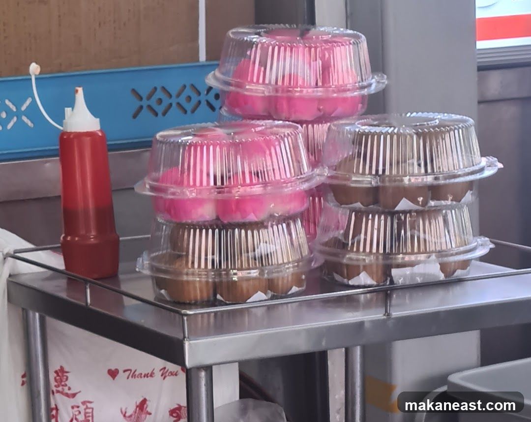 Pastries in containers