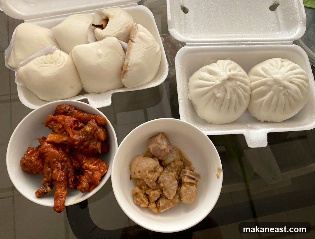 Assorted Steamed Buns and Savory Dishes