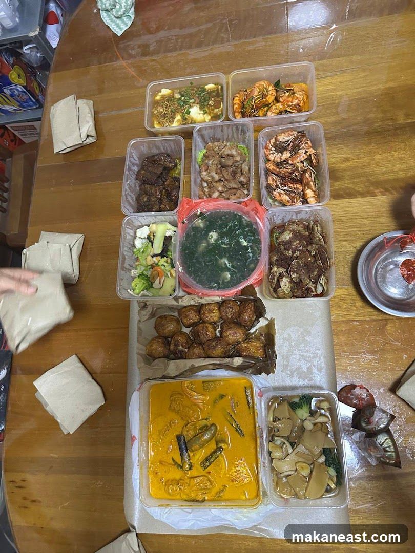 Takeaway Food Spread