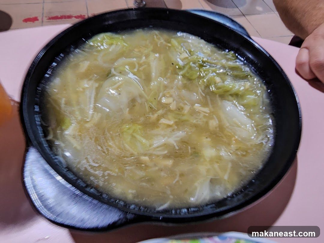Soup with Cabbage and Noodles