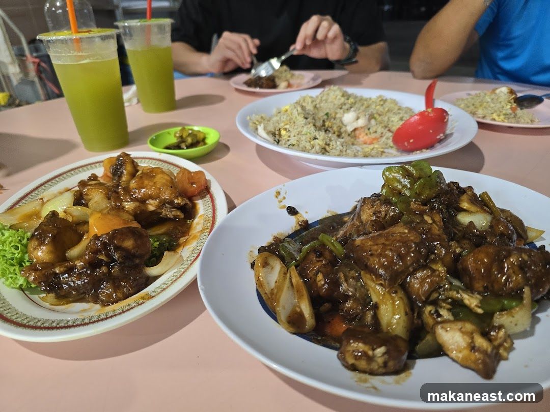 Food on a table
