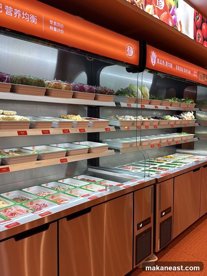Self-Serve Food Display
