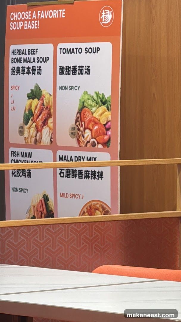 Soup Base Menu