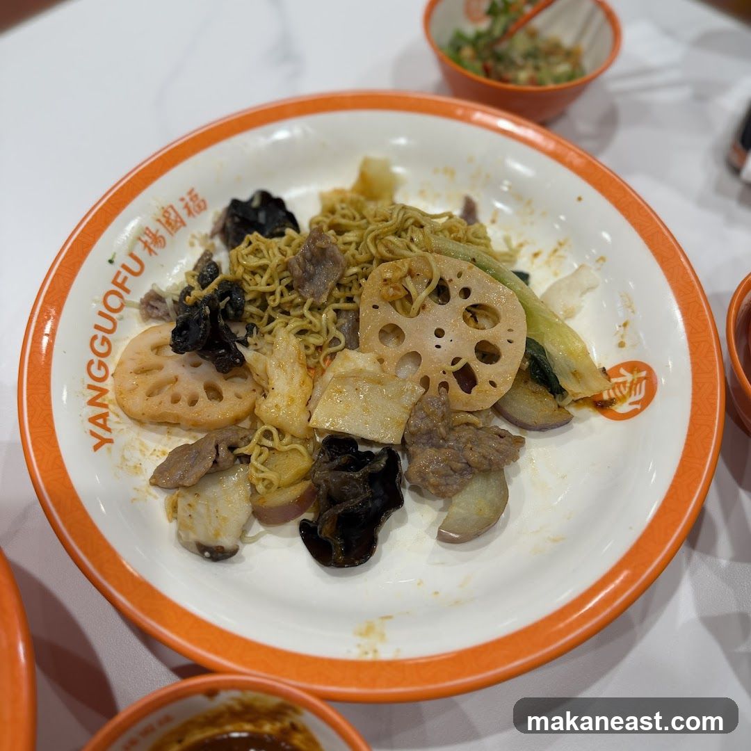 Plate of Noodles and Vegetables