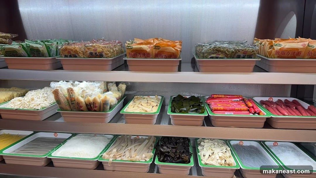 Assortment of Noodles and Ingredients