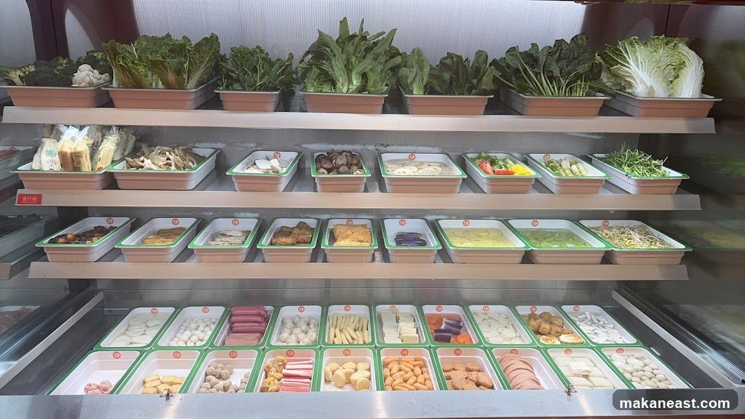 Buffet Display of Fresh Ingredients