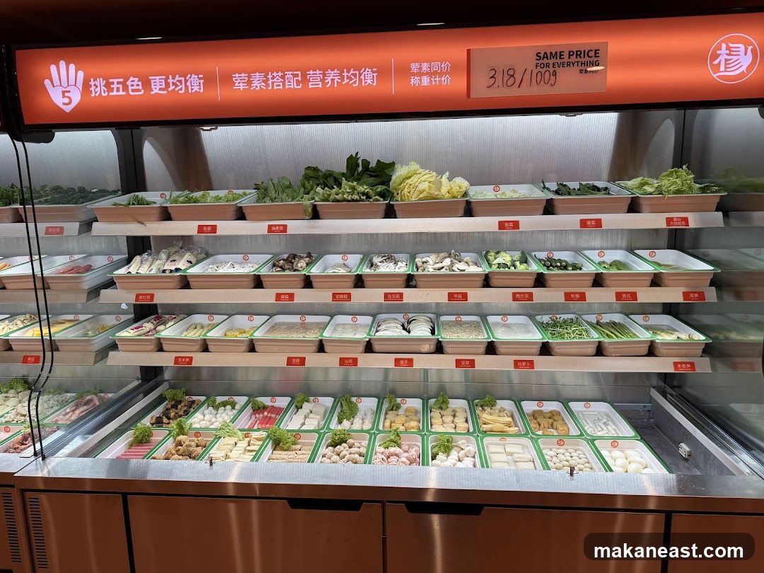 Self-Serve Food Display
