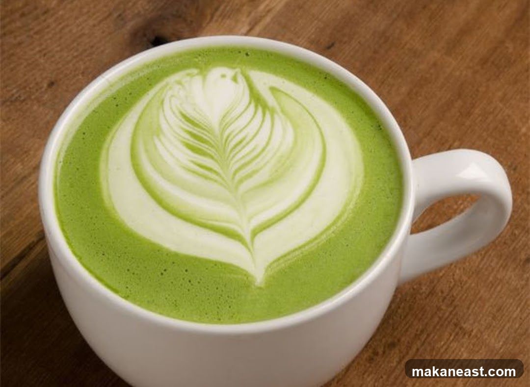 Matcha Latte with Latte Art