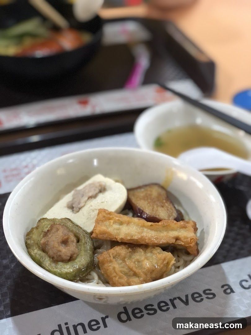 Noodle Dish with Various Toppings