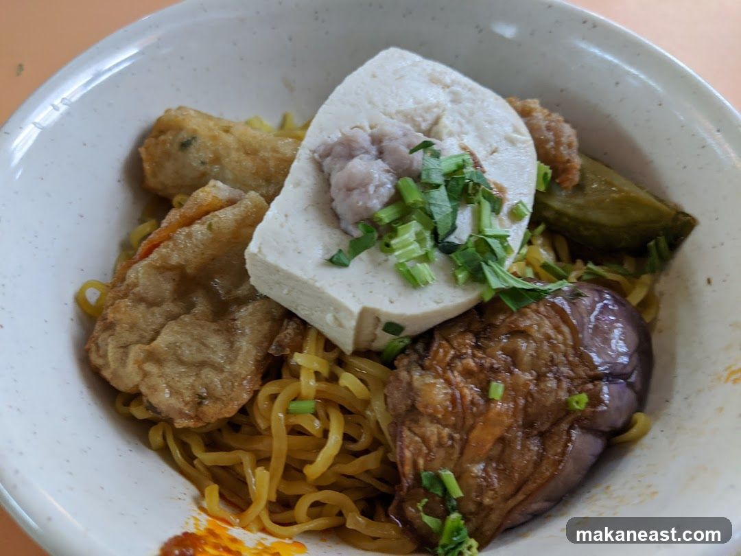 Noodles with Tofu and Eggplant