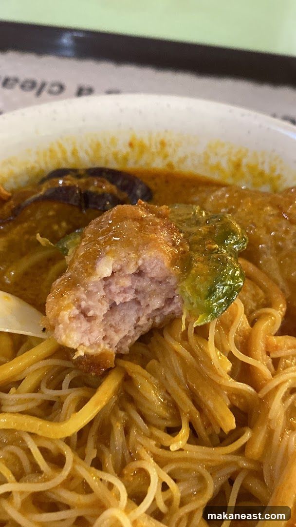 Curry Noodles with Meatball