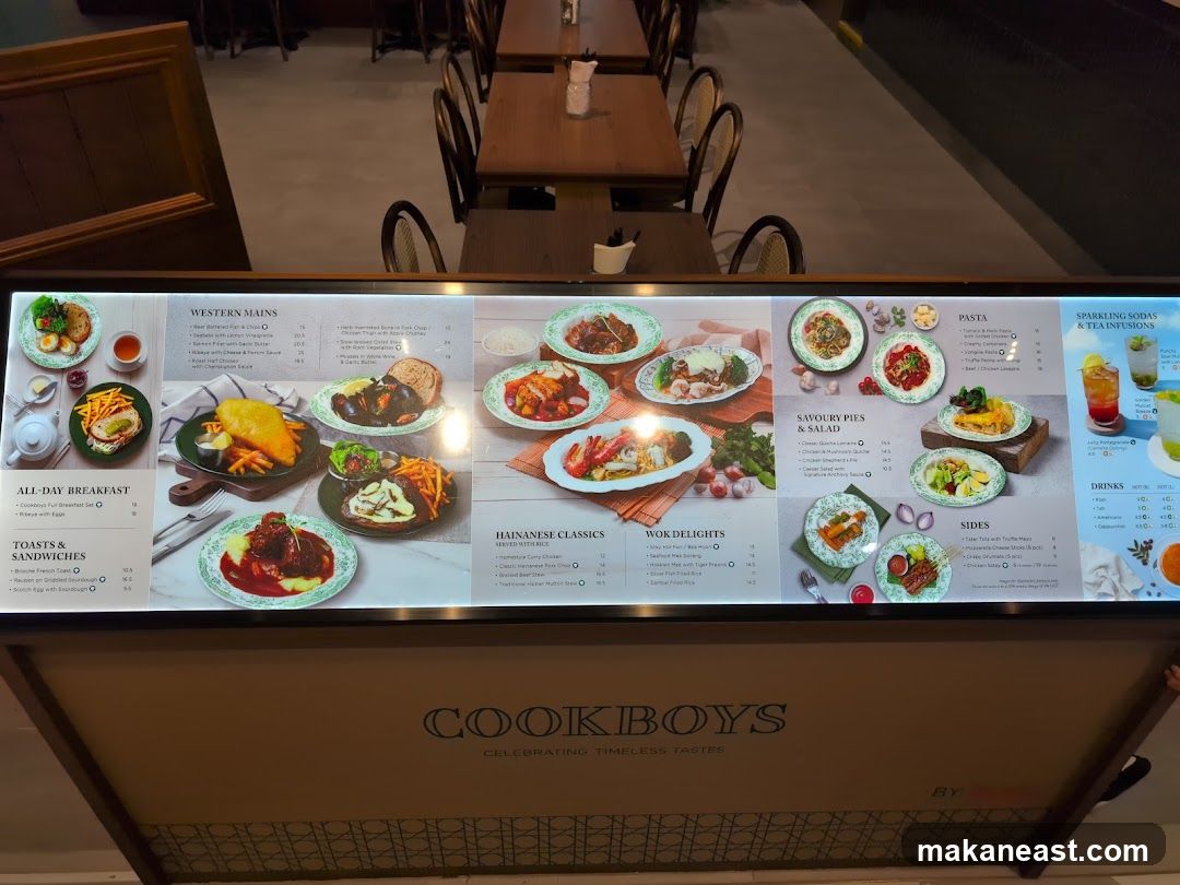 Cookboys Menu