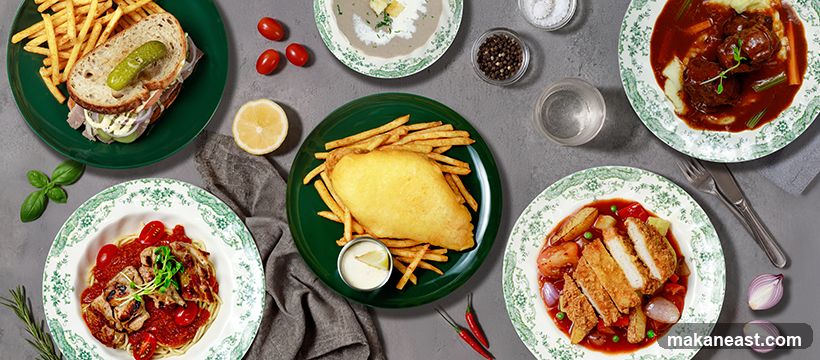 Assortment of Dishes