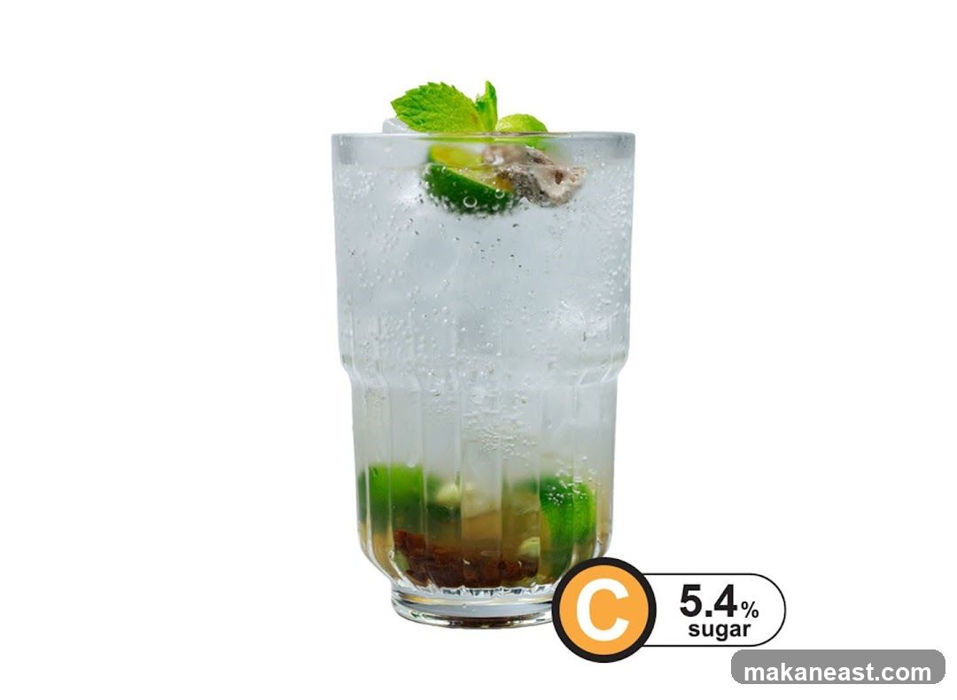 Refreshing Drink with Lime and Mint