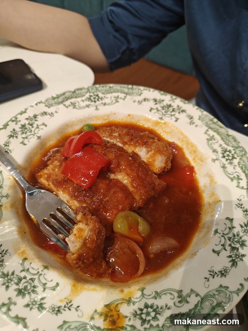 Pork Cutlet with Sauce