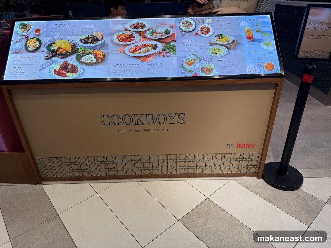 Cookboys Menu