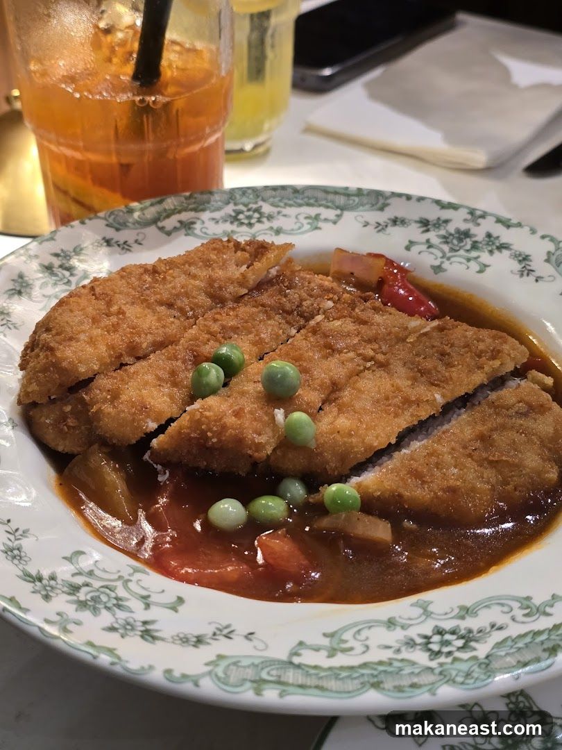 Breaded Pork Cutlet with Curry