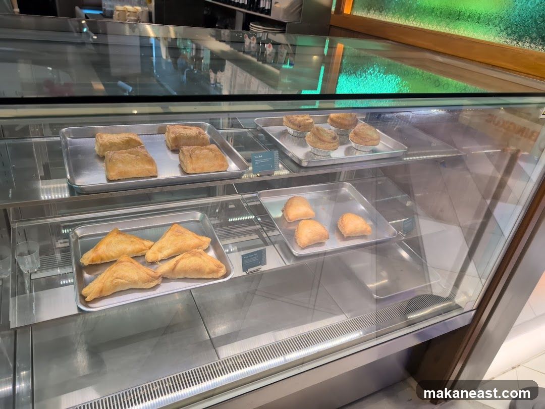 Pastries in a Display Case