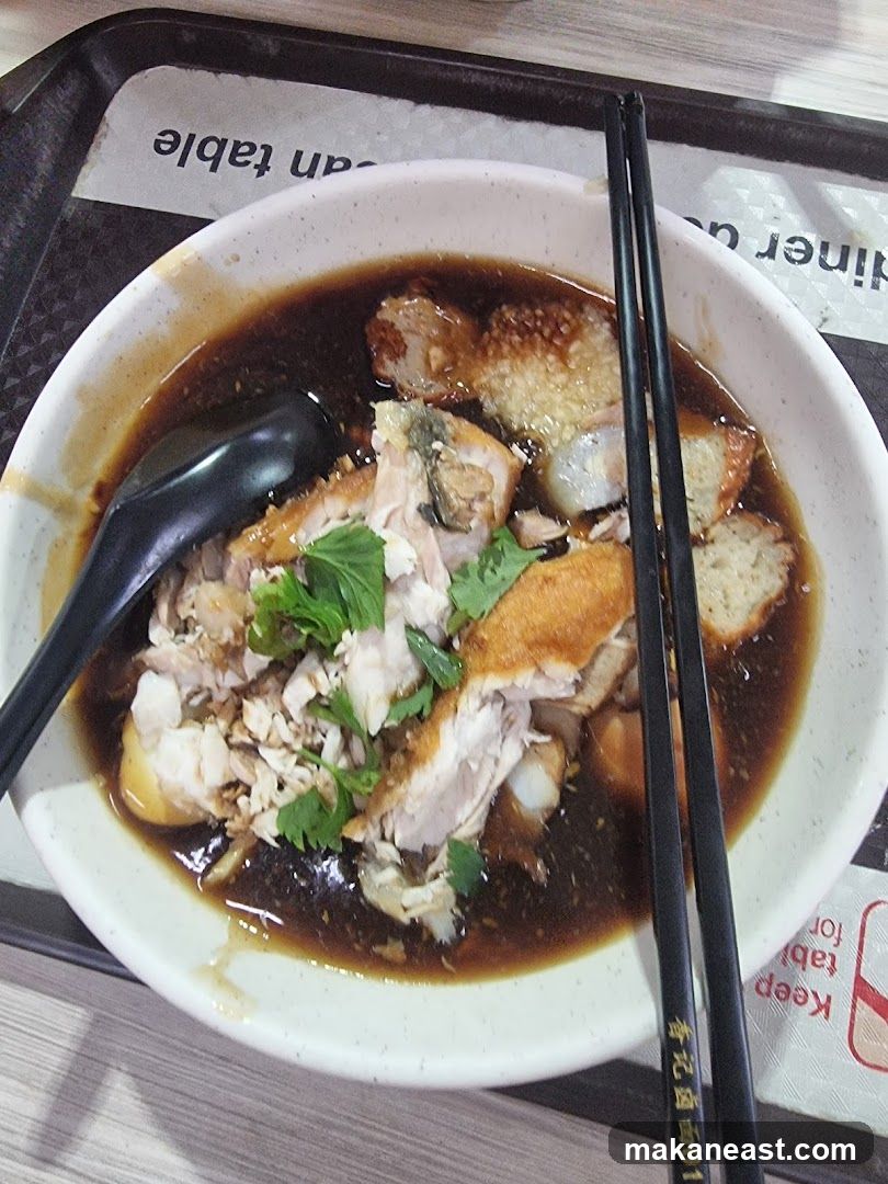 Bowl of Braised Duck Noodles