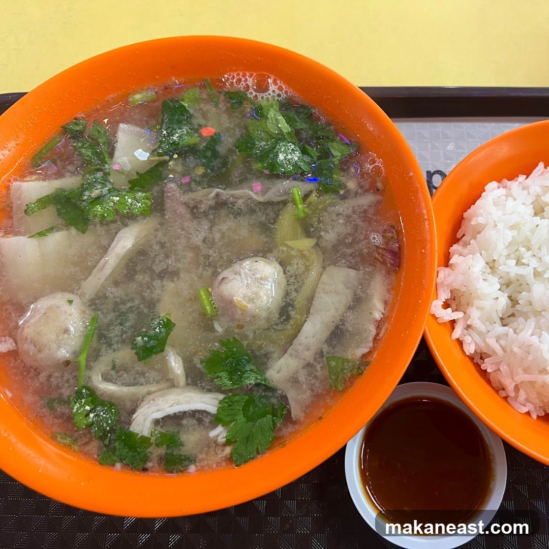 Fishball Soup with Rice