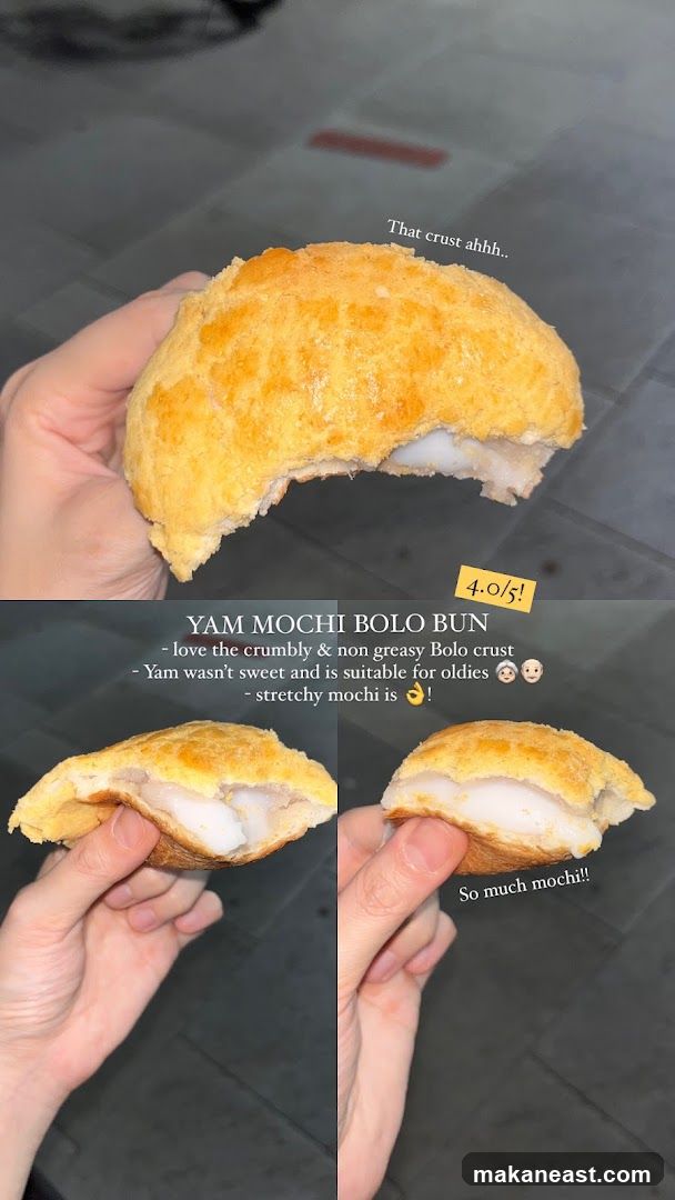 Yam Mochi Bolo Bun