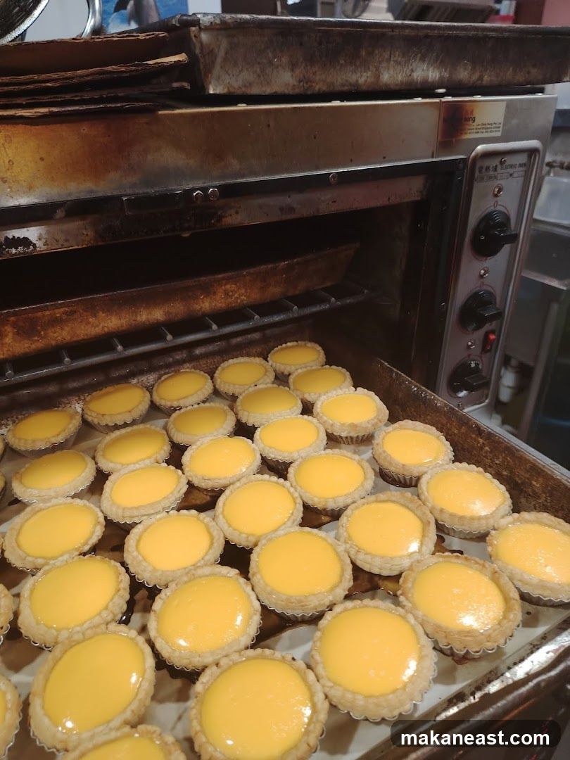 Egg Tarts in Oven