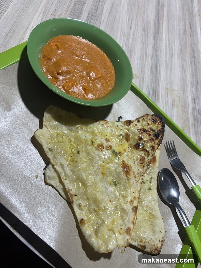 Butter Chicken with Garlic Naan