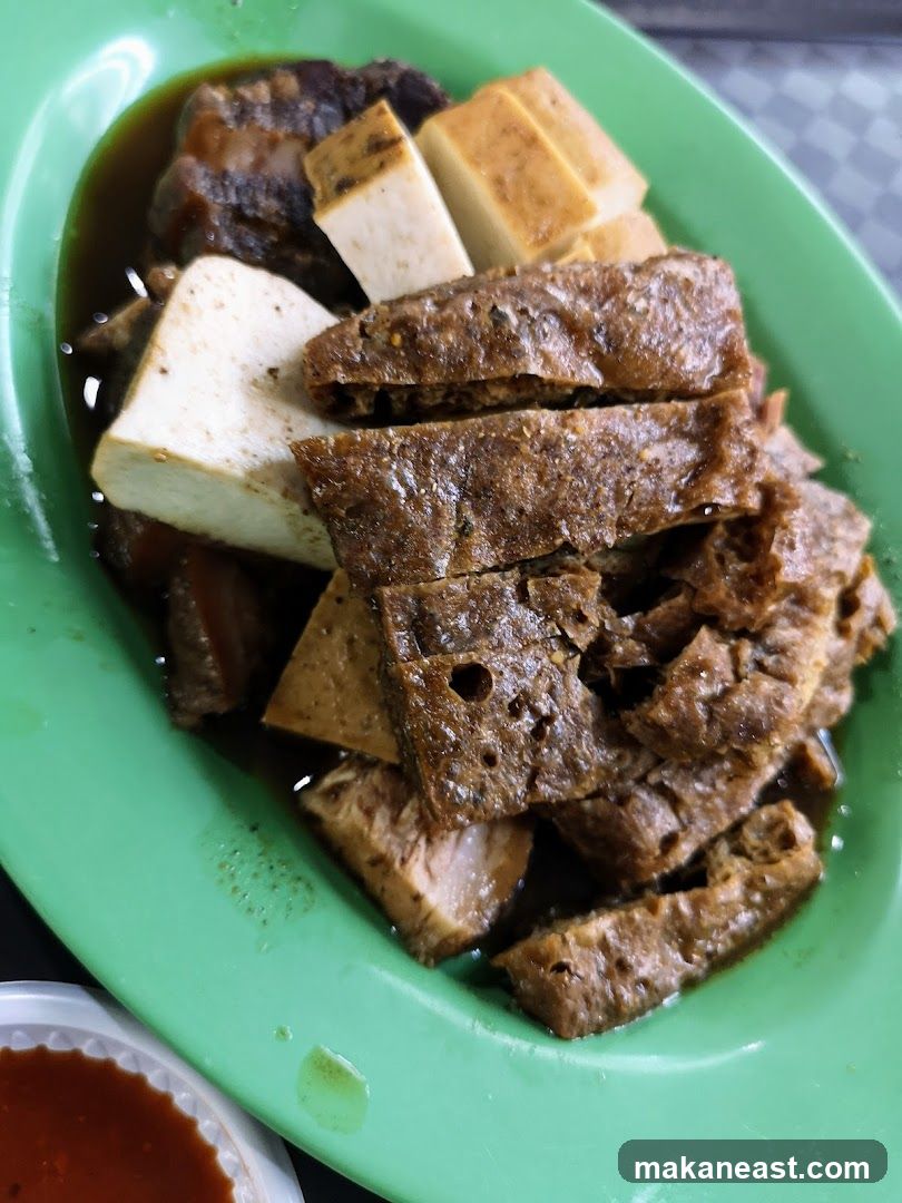 Braised Tofu and Meat Dish