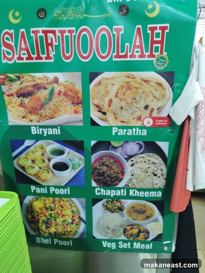 Saifoolah Menu
