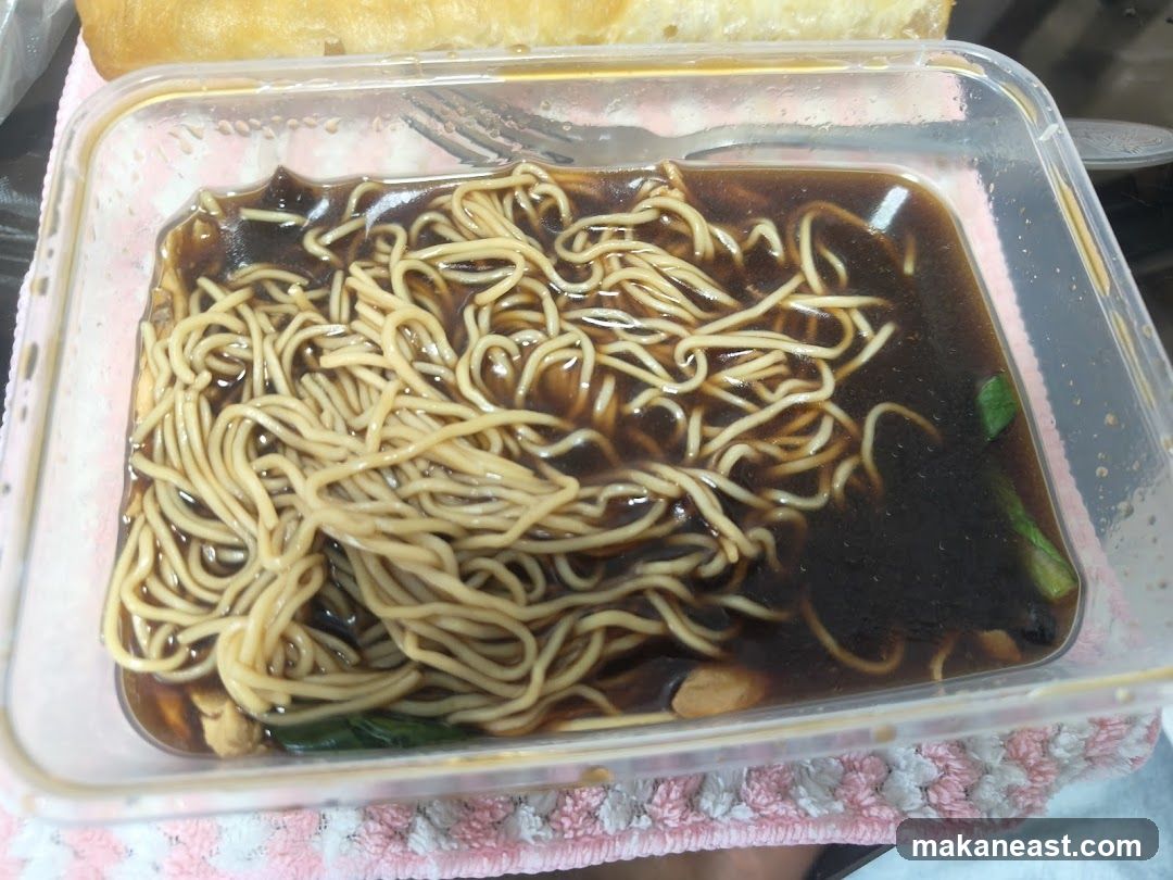 Noodles in broth