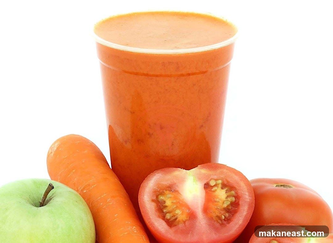 Fresh Juice with Ingredients