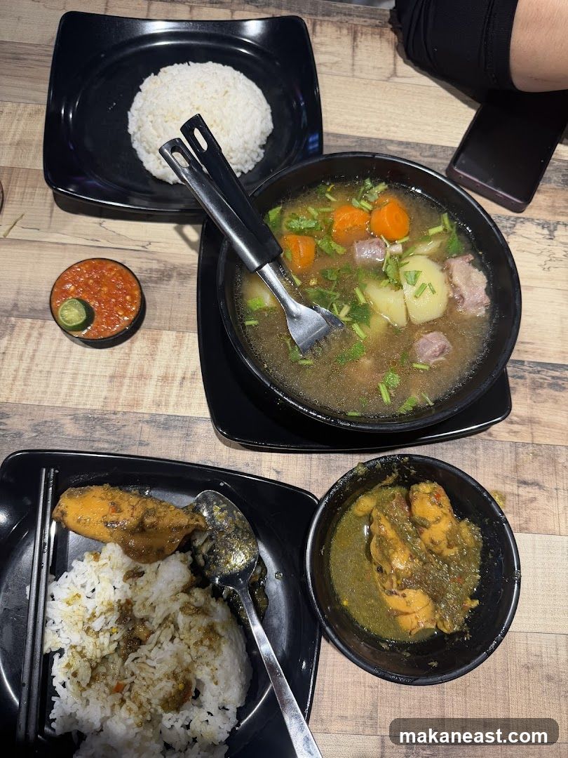 Food spread on a table