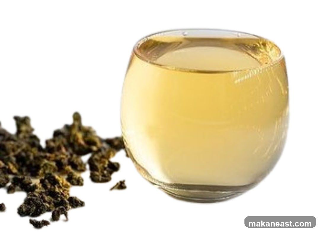 Glass of Tea with Loose Leaf Tea